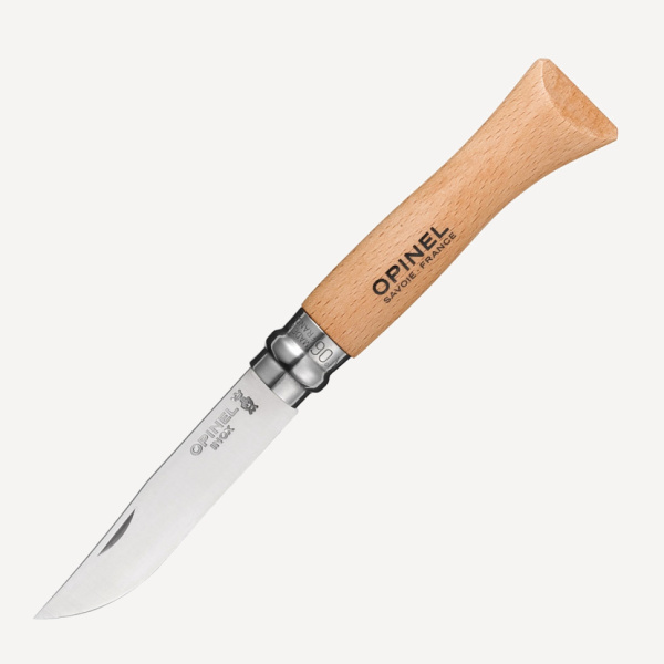 Нож складной Opinel Tradition №6 VRI (INOX) 7см (Бук / нерж. Сталь)